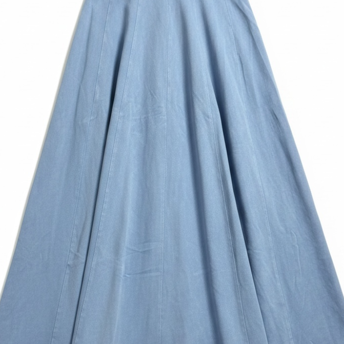 36" Light Blue Mineral Wash Panel Skirt