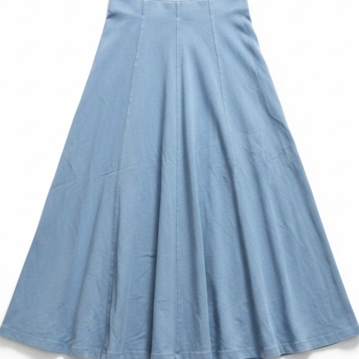 27" Light Blue Mineral Wash Panel Skirt
