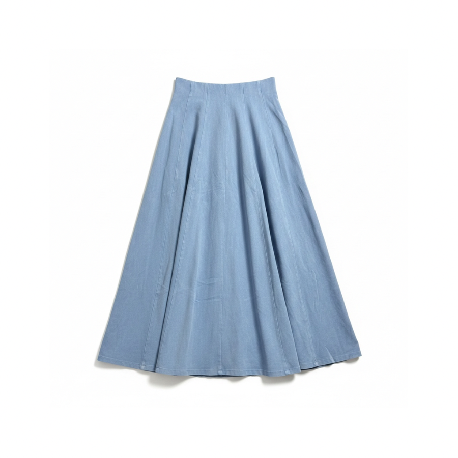 36" Light Blue Mineral Wash Panel Skirt