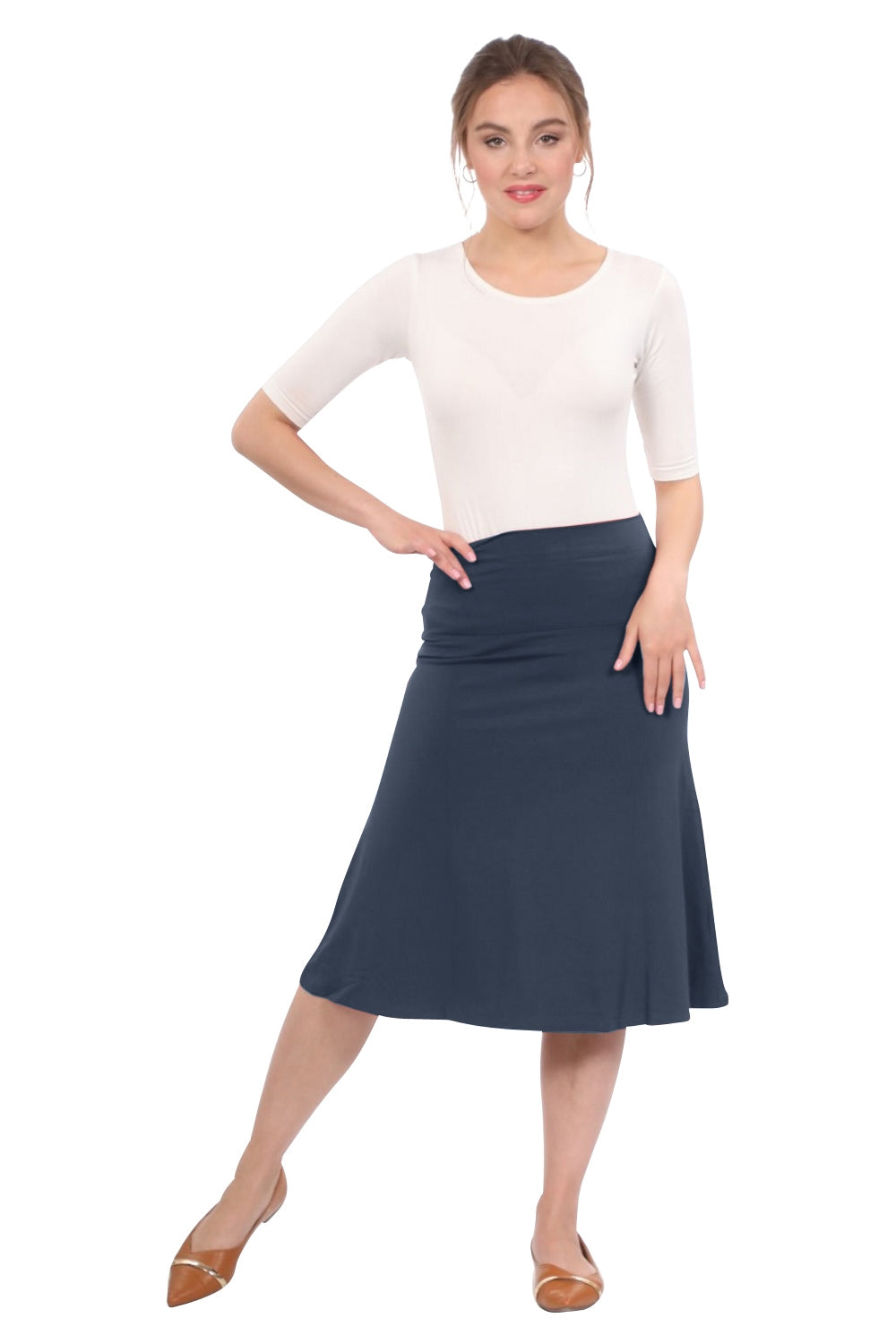 knee length dress skirts Short Knee Length Tulle Skirt Size 6 / Ivory