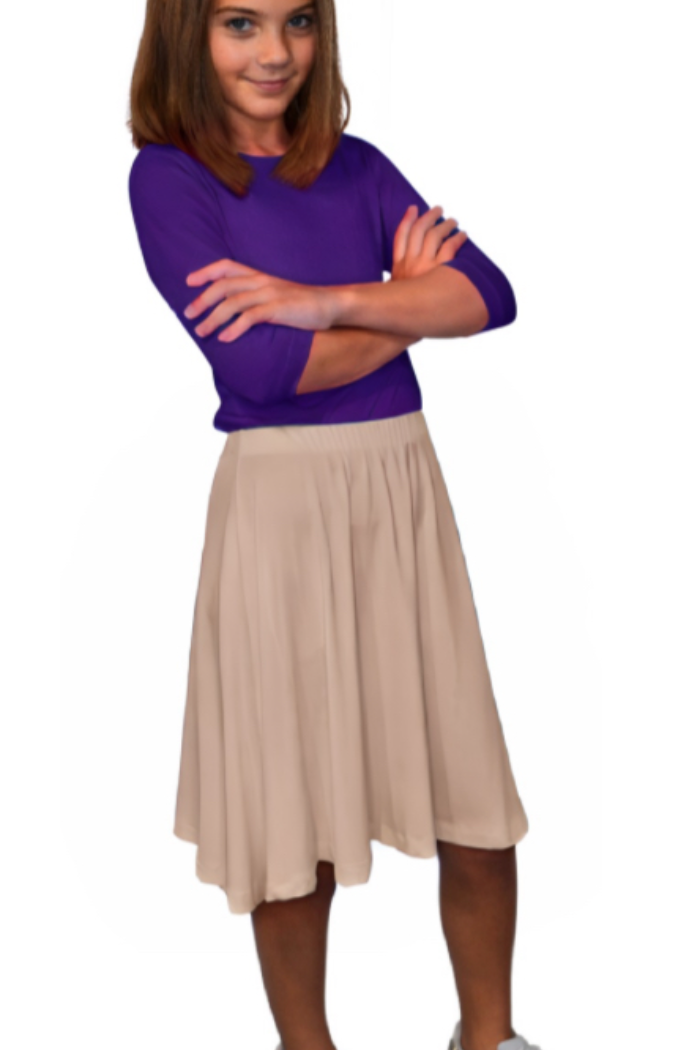 GIRLS Knee Length Aline Skirt #1400 – Carlyz Craze