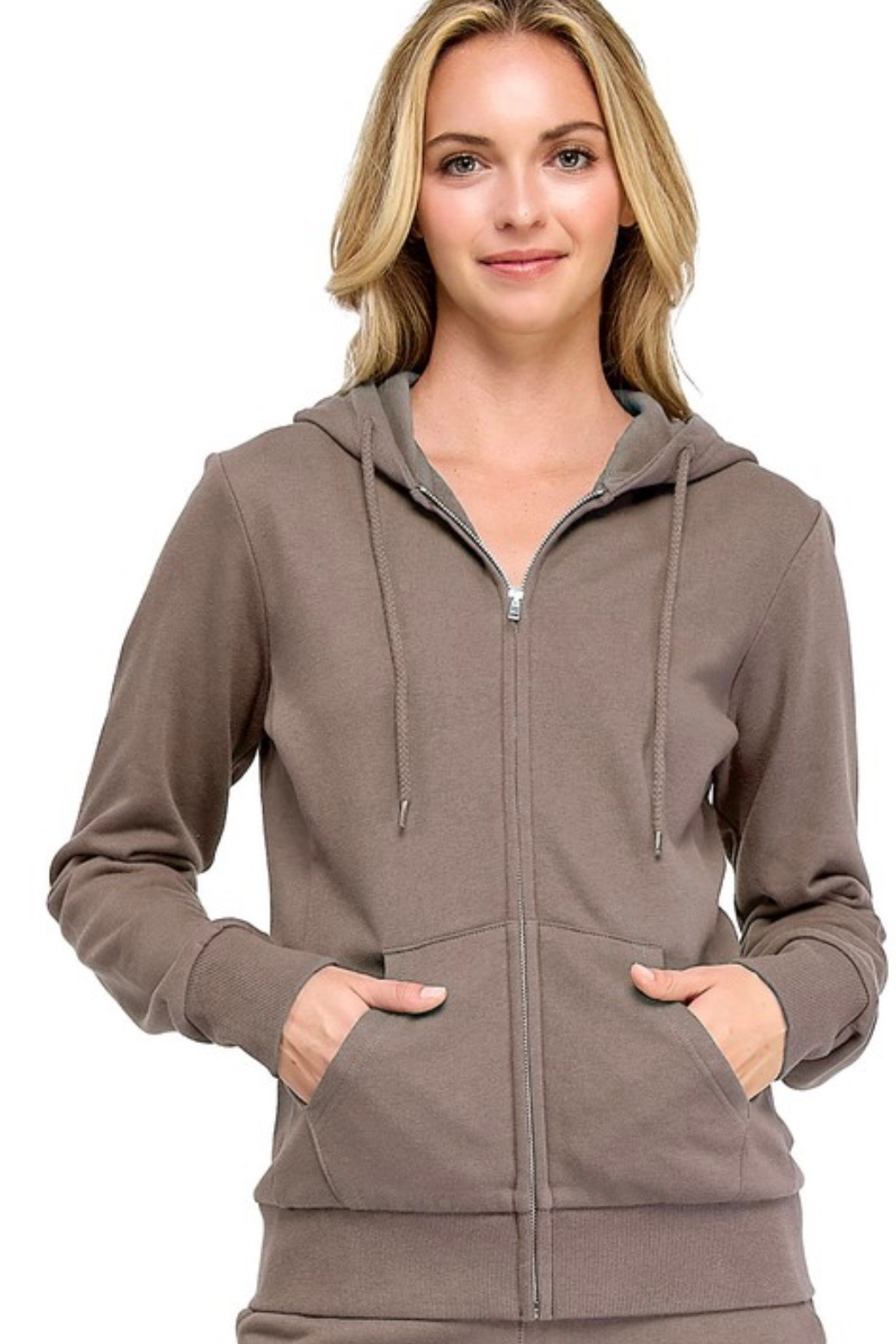 Basic Fleece Zip Up hoodie