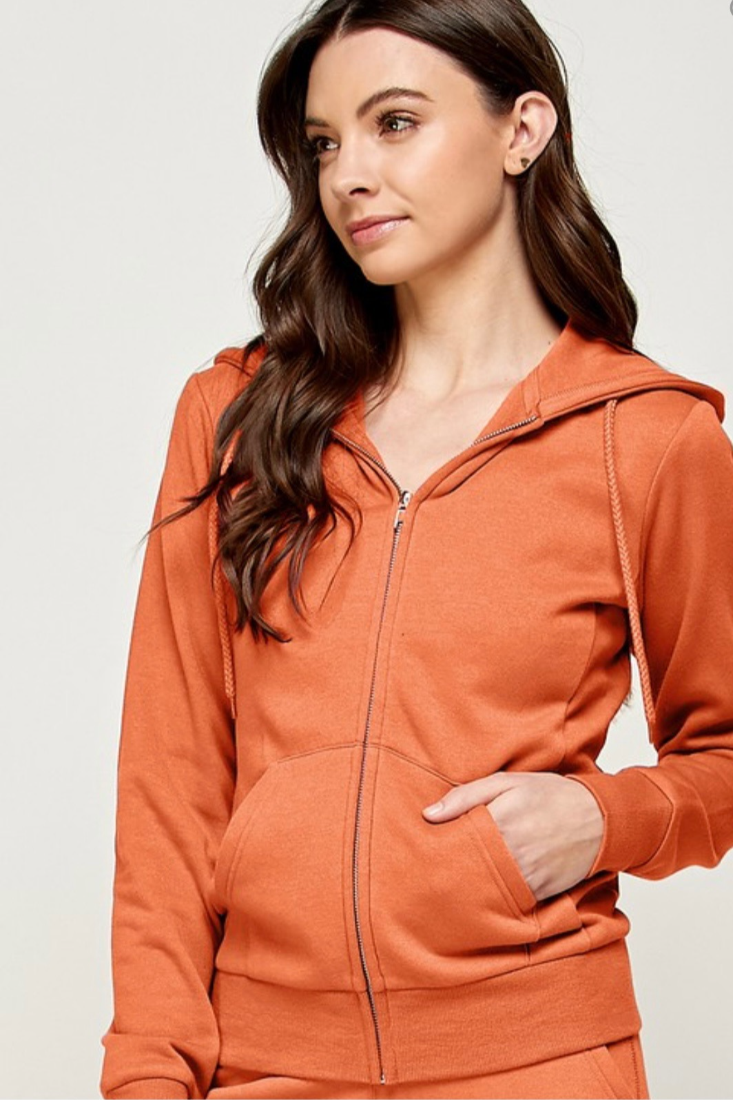 Basic Fleece Zip Up hoodie